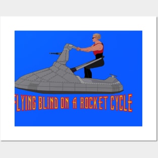 Flying Blind on a Rocket Cycle Posters and Art